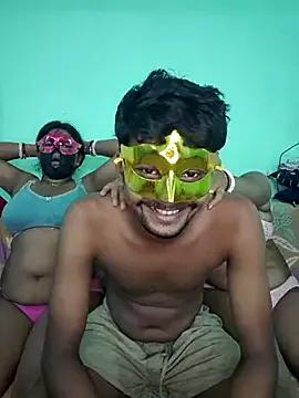 Indian_threesom_4 from StripChat is Group
